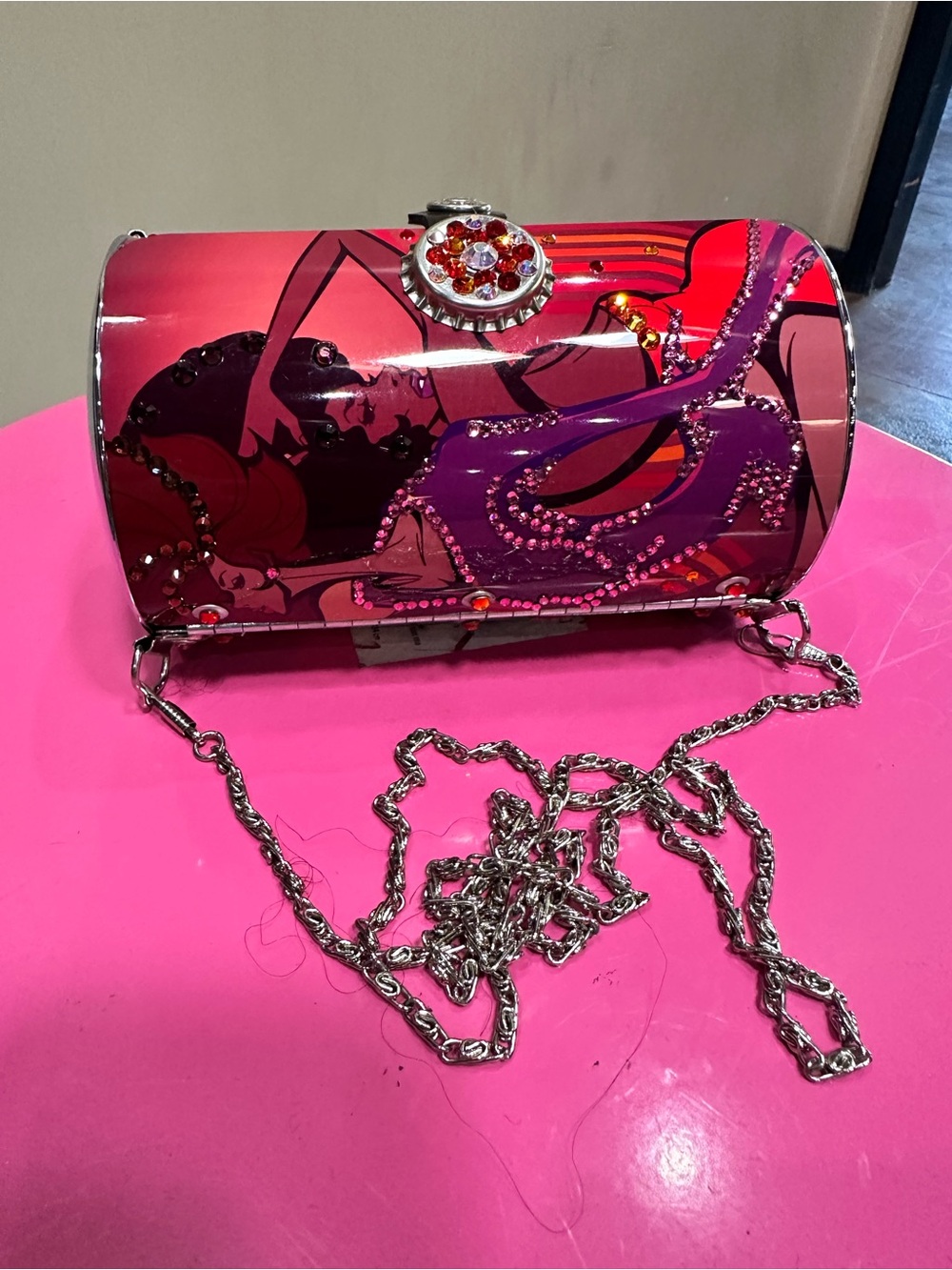 Vintage Y2K Littlearth RoadFlair Breezin’ Breezy Swarovski Crystal Purse